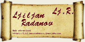Ljiljan Radanov vizit kartica